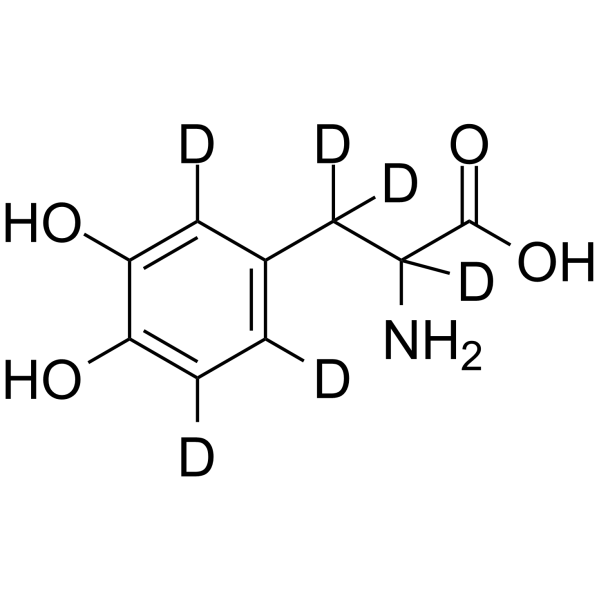 DL-Dopa-d6 Chemical Structure DL-Dopa-d6