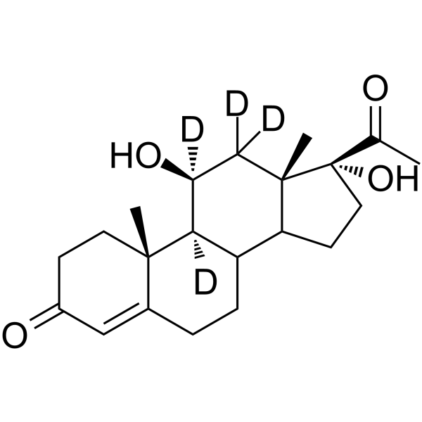 21-Desoxycortisol-d4 Chemical Structure 21-Desoxycortisol-d4