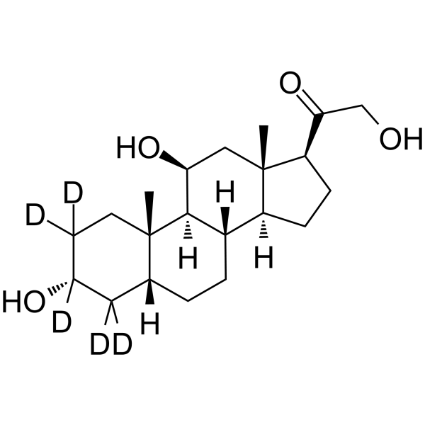 Tetrahydrocorticosterone-d5 Chemical Structure Tetrahydrocorticosterone-d5