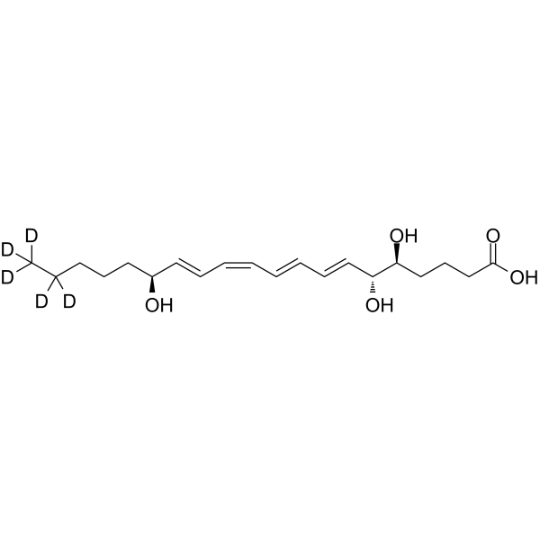 Lipoxin A4-d5 Chemical Structure Lipoxin A4-d5(Synonyms: LXA4-d5)