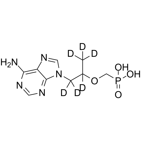 (Rac)-Tenofovir-d6 Chemical Structure (Rac)-Tenofovir-d6