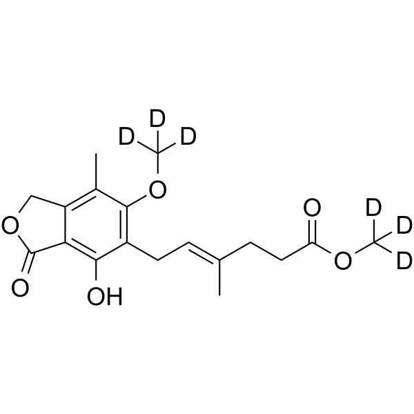 Methyl mycophenolate-d6 Chemical Structure Methyl mycophenolate-d6