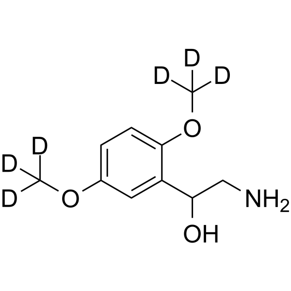 Desglymidodrine-d6 Chemical Structure Desglymidodrine-d6(Synonyms: ST 1059-d6)
