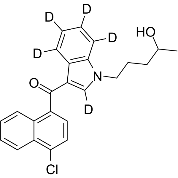 JWH 398 N-(4-hydroxypentyl) metabolite-d5 Chemical Structure JWH 398 N-(4-hydroxypentyl) metabolite-d5