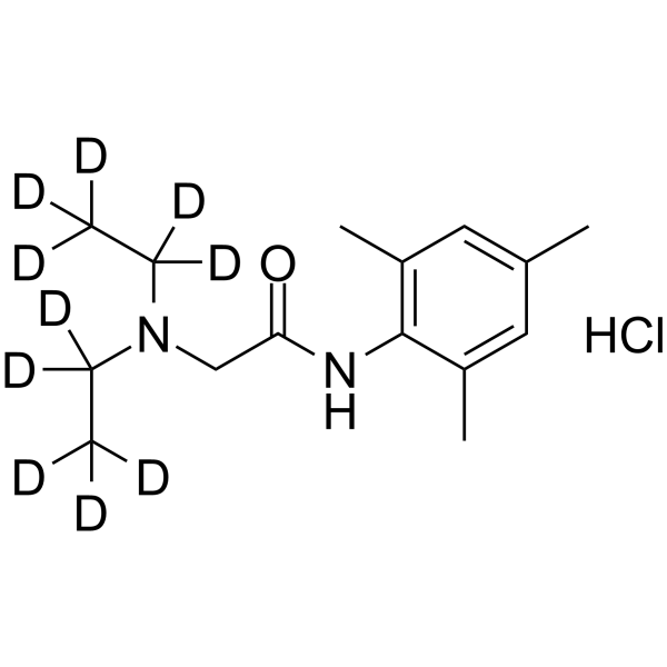 Trimecaine-d10 hydrochloride Chemical Structure Trimecaine-d10 hydrochloride
