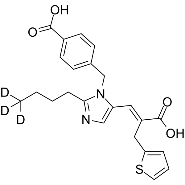 Eprosartan-d3 Chemical Structure Eprosartan-d3(Synonyms: 依普沙坦 d3)