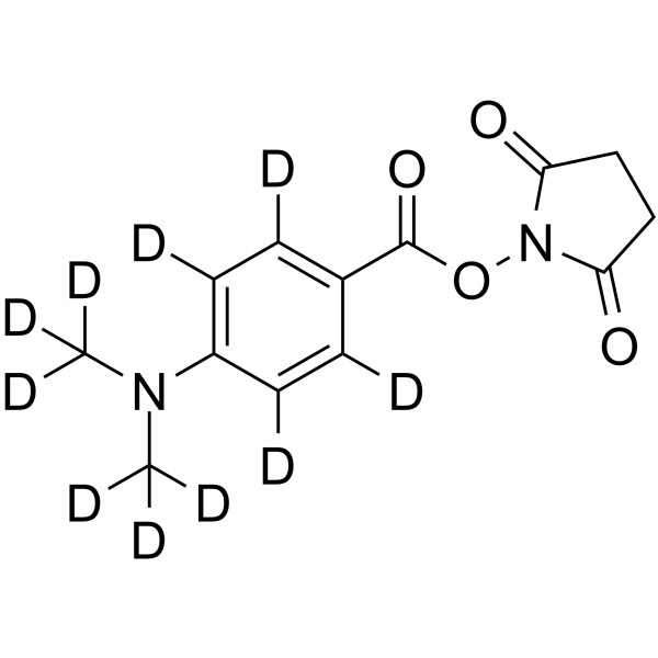 DMABA-d10 NHS ester Chemical Structure DMABA-d10 NHS ester