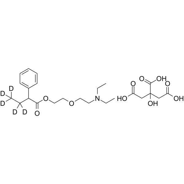 Butamirate-d5 citrate Chemical Structure Butamirate-d5 citrate