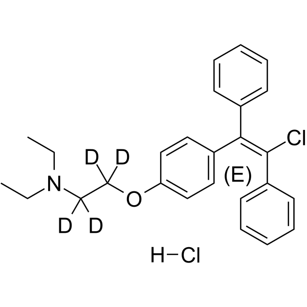 Enclomiphene D4 hydrochloride(Synonyms: (E)-Clomiphene D4 hydrochloride; trans-Clomiphene D4 hydrochloride; Enclomifene D4 hydrochloride)