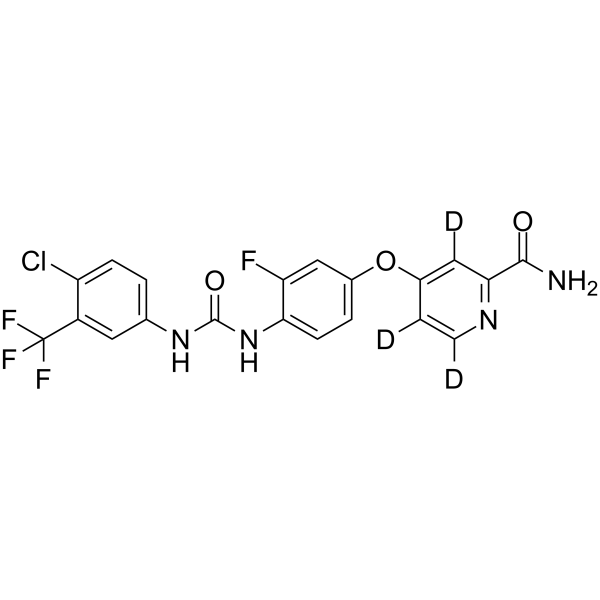 N-Desmethyl Regorafenib-d3 Chemical Structure N-Desmethyl Regorafenib-d3