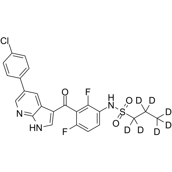 Vemurafenib-d7(Synonyms: PLX4032-d7;  RG7204-d7;  RO5185426-d7)