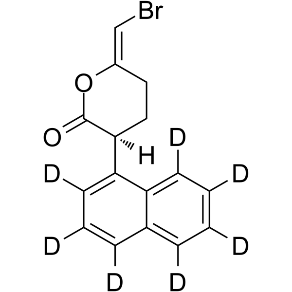 (S)-Bromoenol lactone-d7 Chemical Structure (S)-Bromoenol lactone-d7(Synonyms: (S)-BEL-d7; (S,E)-Bromoenol lactone-d7)