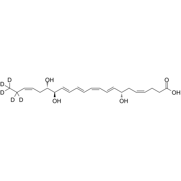 Resolvin D2-d5 Chemical Structure Resolvin D2-d5(Synonyms: RvD2-d5)