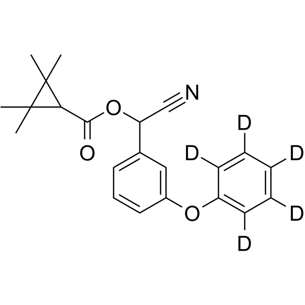 Fenpropathrin-d5 Chemical Structure Fenpropathrin-d5