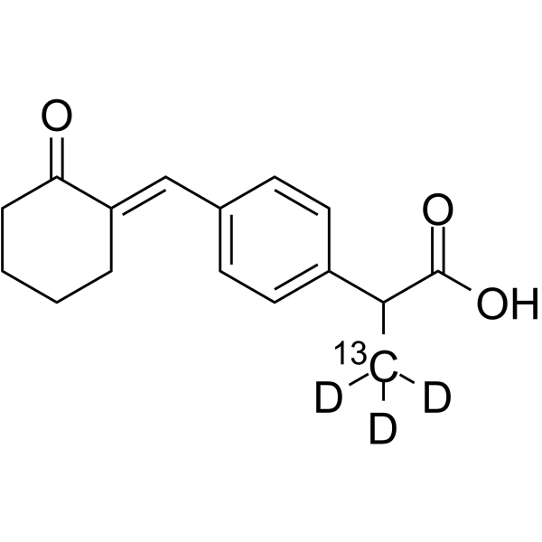 Pelubiprofen-13C,d3 Chemical Structure Pelubiprofen-13C,d3