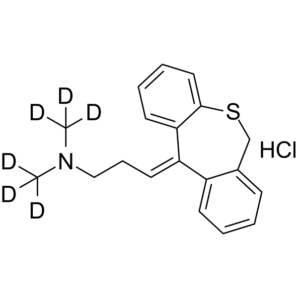 Dothiepin-d6 hydrochloride Chemical Structure Dothiepin-d6 hydrochloride