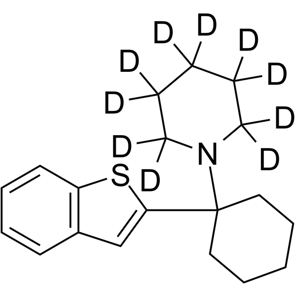 Benocyclidine-d10 Chemical Structure Benocyclidine-d10(Synonyms: BTCP-d10)