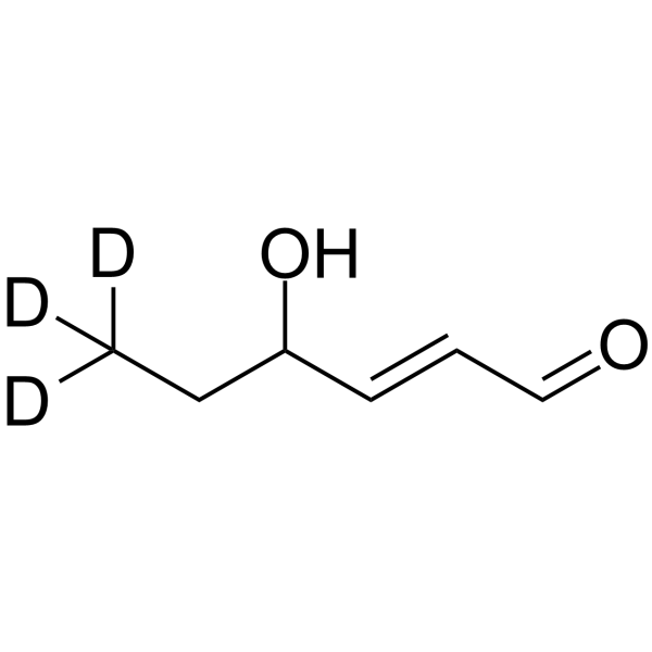 4-Hydroxy hexenal-d3 Chemical Structure 4-Hydroxy hexenal-d3