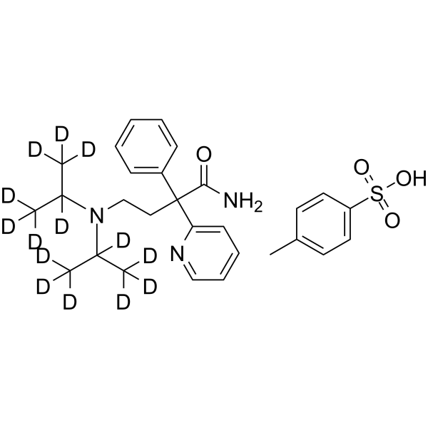 Disopyramide-d14 tosylate salt Chemical Structure Disopyramide-d14 tosylate salt