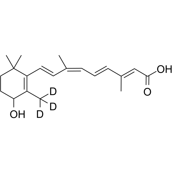 4-Hydroxy-9-cis-Retinoic acid-d3 Chemical Structure 4-Hydroxy-9-cis-Retinoic acid-d3