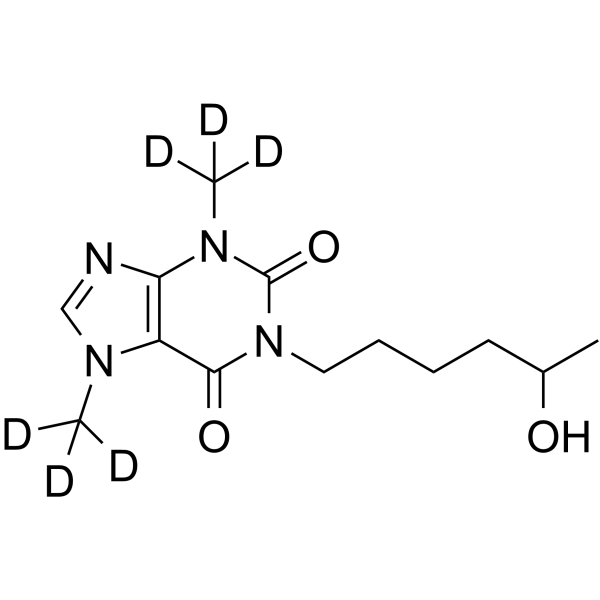 (±)-Lisofylline-d6 Chemical Structure (±)-Lisofylline-d6