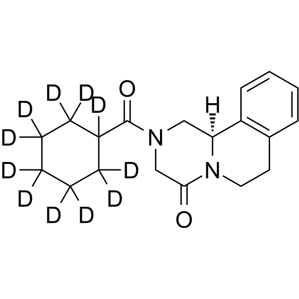 (R)-Praziquantel-d11 Chemical Structure (R)-Praziquantel-d11(Synonyms: (R)-吡喹酮 D11)
