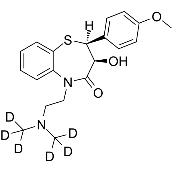 Deacetyldiltiazem-d6 Chemical Structure Deacetyldiltiazem-d6