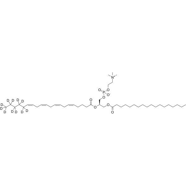 1-Stearoyl-2-arachidonoyl-sn-glycero-3-phosphocholine-d11 Chemical Structure 1-Stearoyl-2-arachidonoyl-sn-glycero-3-phosphocholine-d11