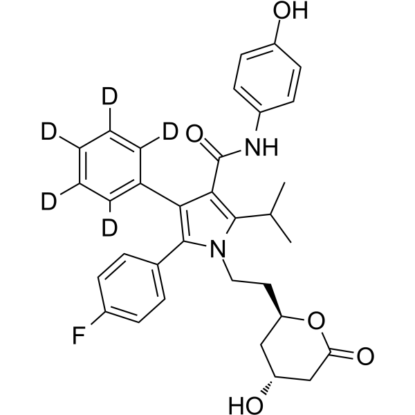 4-Hydroxy Atorvastatin lactone-d5 Chemical Structure 4-Hydroxy Atorvastatin lactone-d5