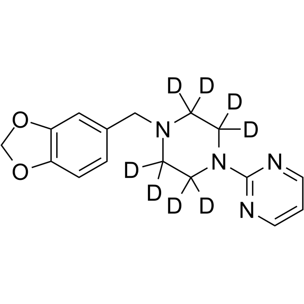Piribedil D8 Chemical Structure Piribedil D8(Synonyms: ET-495 D8)