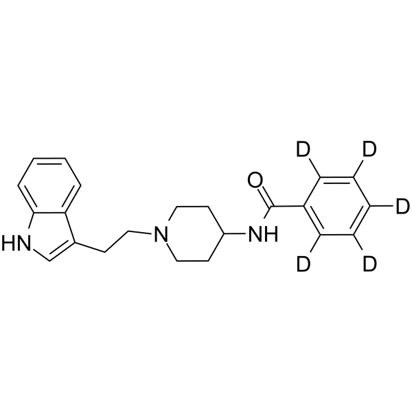 Indoramin D5 Chemical Structure Indoramin D5(Synonyms: Indoramine D5; Wy-21901 D5)