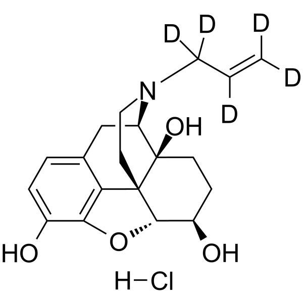 6-beta-Naloxol D5 hydrochloride Chemical Structure 6-beta-Naloxol D5 hydrochloride(Synonyms: 6β-Naloxol D5 hydrochloride)