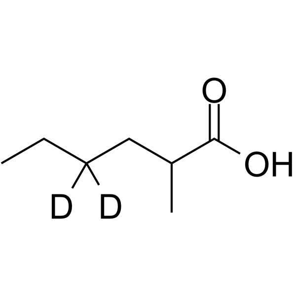 2-Methylhexanoic acid-d2 Chemical Structure 2-Methylhexanoic acid-d2