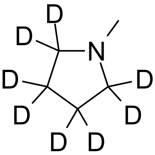 1-Methylpyrrolidine-d8 Chemical Structure 1-Methylpyrrolidine-d8(Synonyms: 1-甲基吡咯烷 d8)