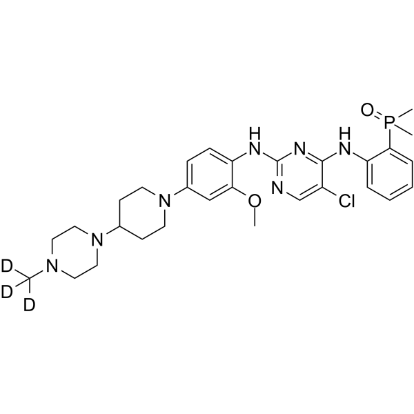 Brigatinib-d3 Chemical Structure Brigatinib-d3(Synonyms: AP-26113-d3)