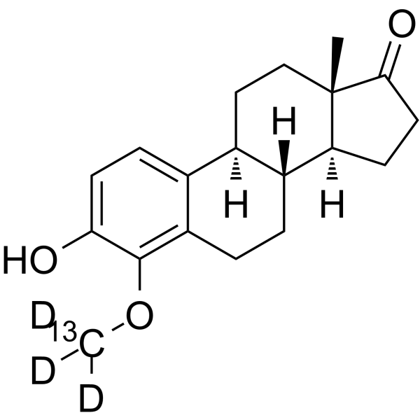 4-Methoxyestrone-13C,d3 Chemical Structure 4-Methoxyestrone-13C,d3
