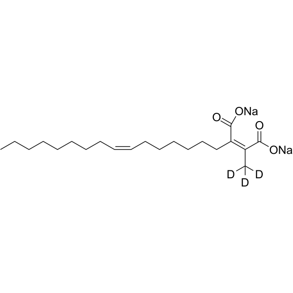 Chaetomellic acid B-d3 disodium Chemical Structure Chaetomellic acid B-d3 disodium