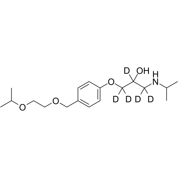 Bisoprolol-d5 Chemical Structure Bisoprolol-d5