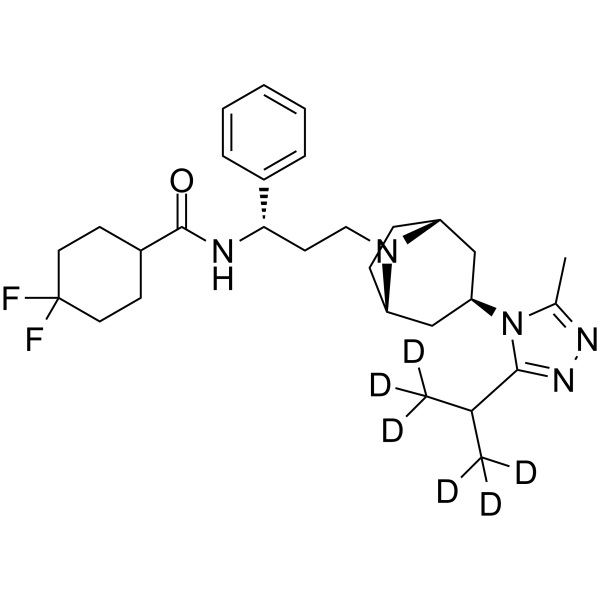 Maraviroc-d6 Chemical Structure Maraviroc-d6