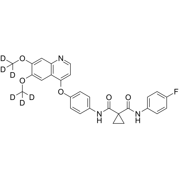 Cabozantinib-d6 Chemical Structure Cabozantinib-d6(Synonyms: 卡博替尼 d6)