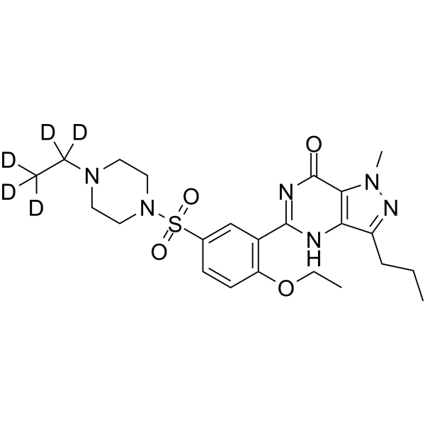 Homo Sildenafil-d5 Chemical Structure Homo Sildenafil-d5