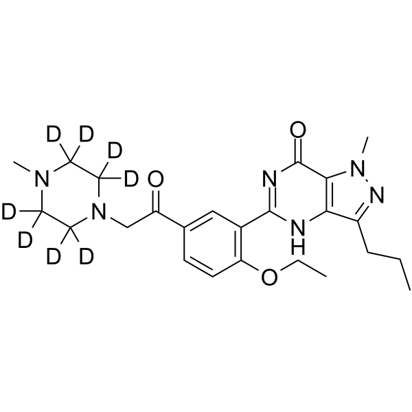 Nor-Acetildenafil-d8 Chemical Structure Nor-Acetildenafil-d8