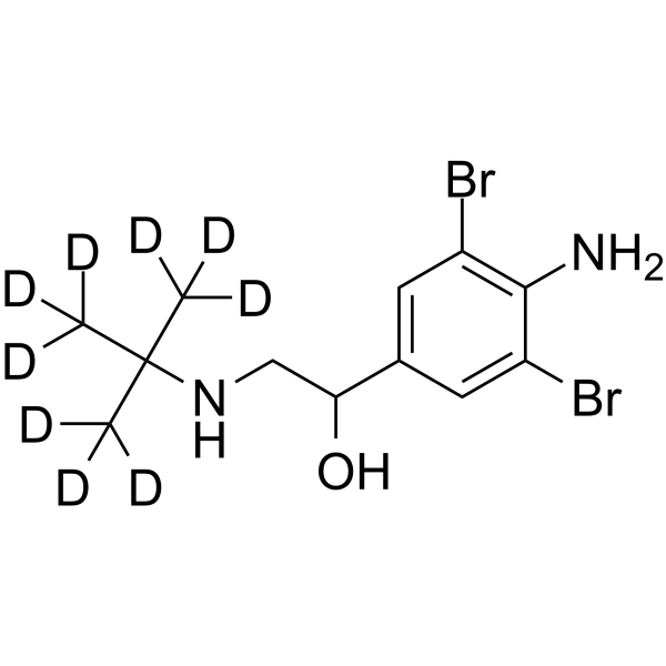 Brombuterol D9 Chemical Structure Brombuterol D9(Synonyms: Bromobuterol D9)