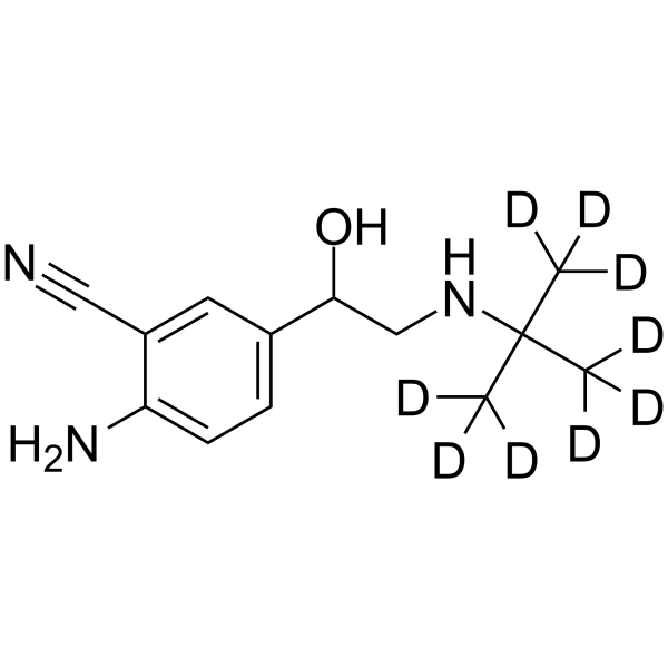 Cimbuterol-D9 Chemical Structure Cimbuterol-D9