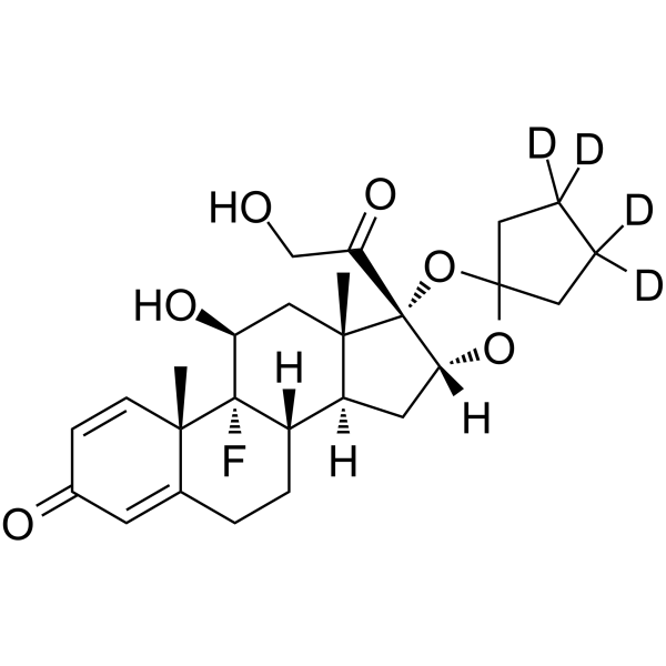 21-Desacetyl Amcinonide-d4 Chemical Structure 21-Desacetyl Amcinonide-d4