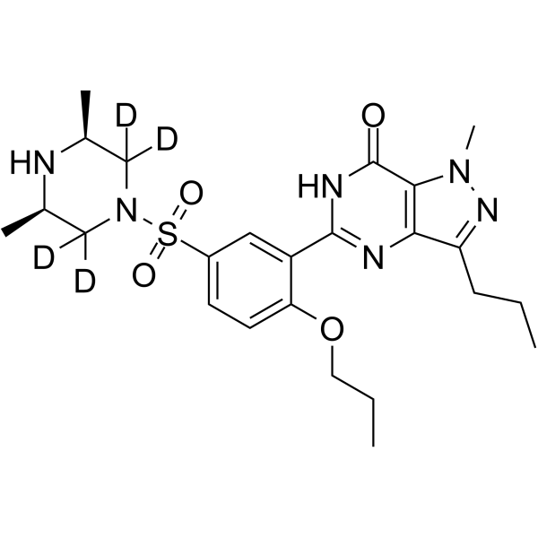 O-Desethyl-O-propyl methisosildenafil-d4 Chemical Structure O-Desethyl-O-propyl methisosildenafil-d4