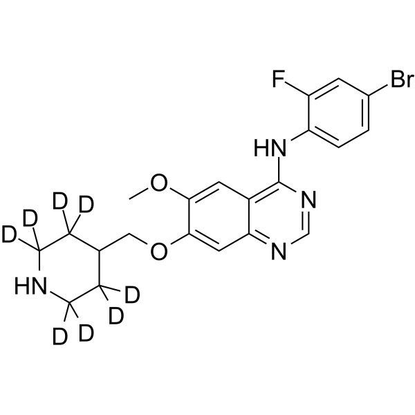 N-Demethyl Vandetanib-d8 Chemical Structure N-Demethyl Vandetanib-d8