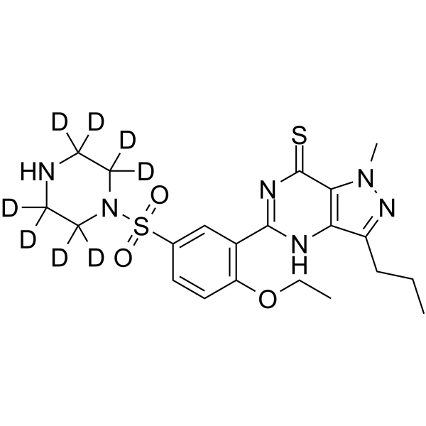 Desmethyl Thiosildenafil-d8 Chemical Structure Desmethyl Thiosildenafil-d8