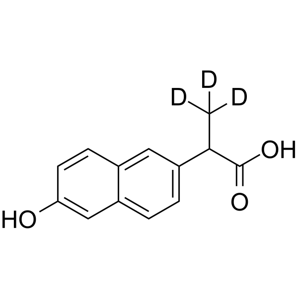 (Rac)-O-Desmethylnaproxen-d3 Chemical Structure (Rac)-O-Desmethylnaproxen-d3