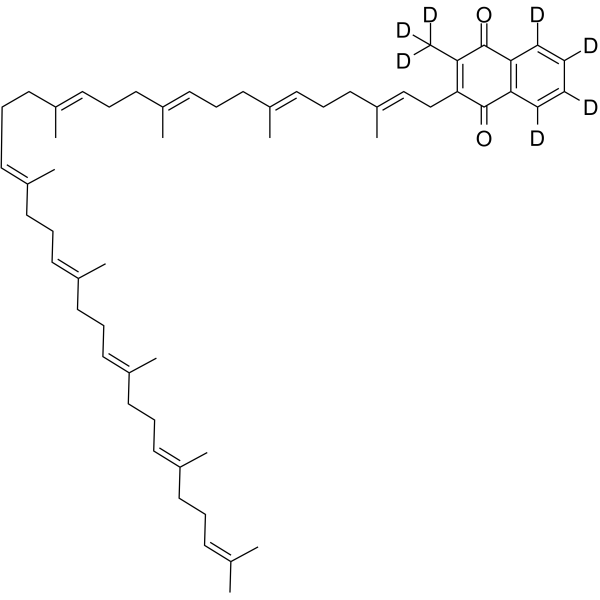 Menaquinone-9-d7 Chemical Structure Menaquinone-9-d7